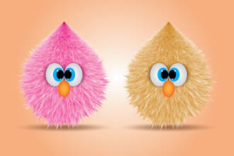 design cute fluffy mascot character for your brand logo