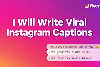 write catchy social media captions for your posts