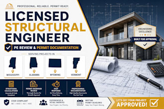 license structural engineer pe stamp for mississippi, alabama, wyoming, vermont