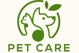 design a professional dog logo or silhouette with copyright