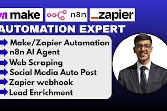 automate your business using n8n, zapier, make and ai