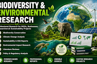 provide expert biodiversity, sustainability and environmental research