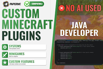 develop a custom minecraft plugin for your server