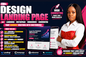 design landing page on landingi instapage unbounce convertri landing page design