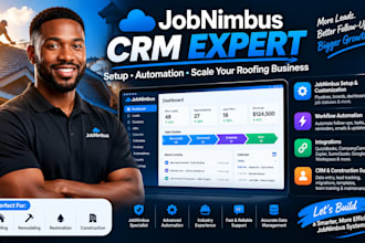 configure jobnimbus, set up workflows and automation for roofers and constructor