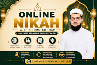 your online nikah imam for quick an valid nikah, marriage, witnesses