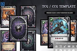 design custom trading card game tcg cards and board game card templates