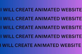 create an animated website static website interactive website using webgl or htm