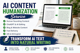 humanise ai generated content into natural