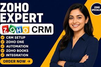 zoho crm setup zoho one zoho books zoho campaigns zoho automation expert
