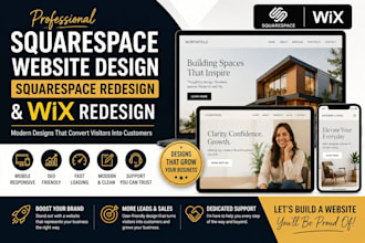 build squarespace website design squarespace website development wix ai redesign