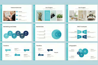 design modern investor pitch deck and powerpoint presentation pro design