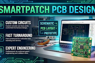 design smartpatch pcb with wireless connectivity and macroled