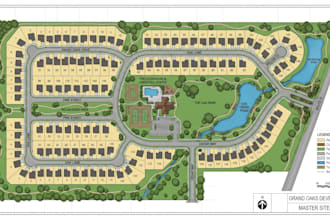 design high quality neighborhood, subdivision, and estate project map