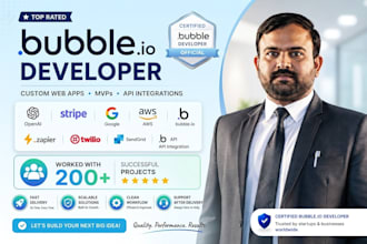 build your saas or web app on bubble io with ai integration