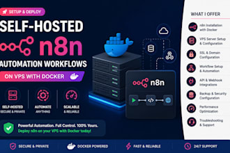 setup self hosted n8n automation workflows on vps with docker