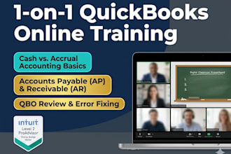 provide one on one qbo training and consulting
