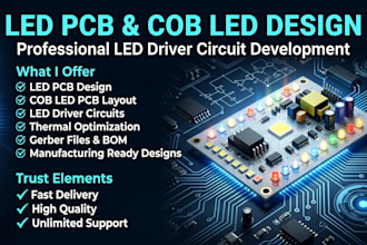 design led pcb, cob led pcb and led driver circuits for lighting products