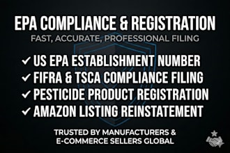 do epa registration, epa establishment number, and compliance filing