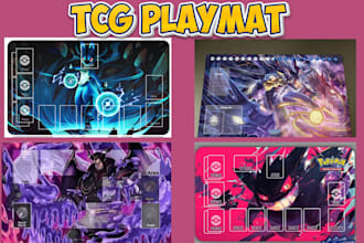design custom anime playmat and tcg deskmat for mtg, pokemon and yugioh