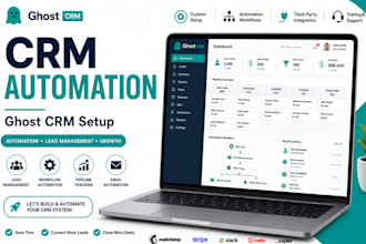provide ghost CRM setup, CRM automation lead management ghost CRM integration