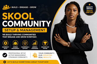 skool community setup skool community manager skool online community skool setup