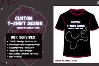 design custom typography t shirt for print on demand