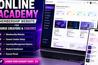 build squarespace online academy and membership website