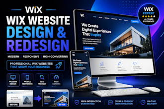 design wix website redesign wix website development wis studio website desgin