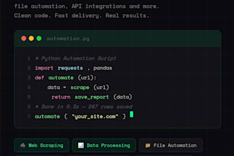 create a python automation script