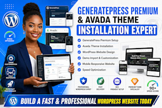 install generatepress premium theme and avada theme