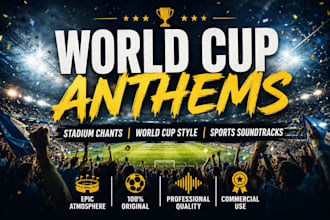 produce a world cup style football anthem for your team