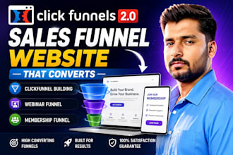 build clickfunnels 2 0 sales funnel website, webinar funnel, membership funnel