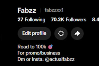 promote your song on my tiktok page