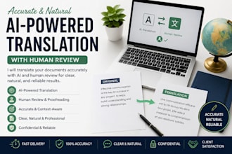 translate documents accurately with ai and human review