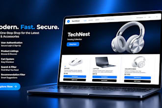 develop a custom ecommerce website with admin dashboard