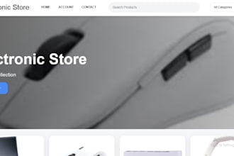 build a responsive ecommerce website with admin dashboard