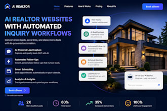 create ai realtor websites with automated inquiry workflows