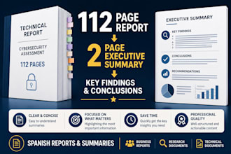 create executive summaries in spanish