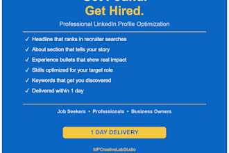 rewrite and optimize your linkedin profile to attract more opportunities