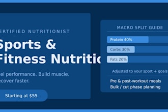 create a custom sports nutrition plan for peak performance