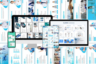 design medical, health and nursing powerpoint presentation or google slides