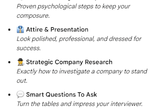provide an interview technique workshop