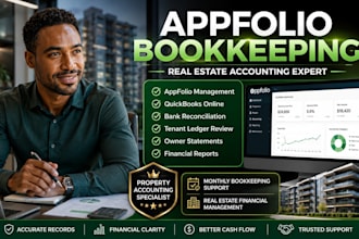 do appfolio bookkeeping, real estate accounting and quickbooks online