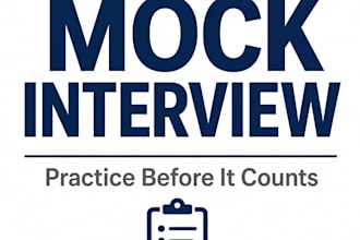 conduct a professional mock job interview