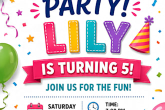 create custom birthday invitations and party printables for kids