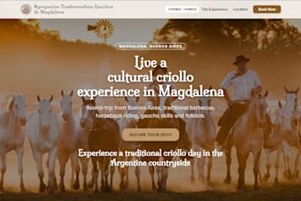 build modern high conversion landing page
