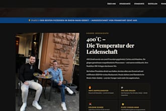 build a professional restaurant website