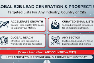 build targeted business lead lists with website audits and contact information