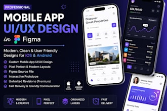 create figma app design for ios and android